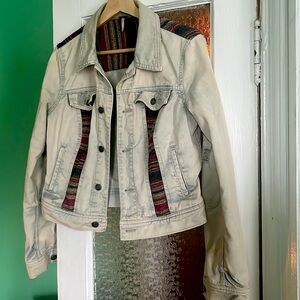 Free People Cropped Denim Jacket